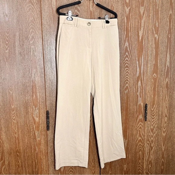 Counterparts Womens Business Casual Pants Sz 8 Tan Straight Leg Formal Work Pant - Picture 2 of 11